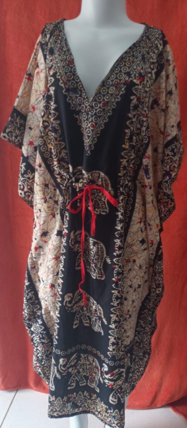 VESTIDO INDIANO PRETO TAMANHO ÚNICO