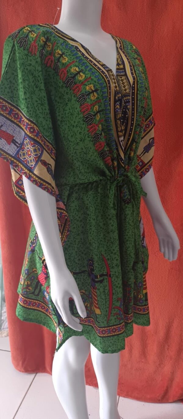VESTIDO INDIANO VERDE TAMANHO ÚNICO