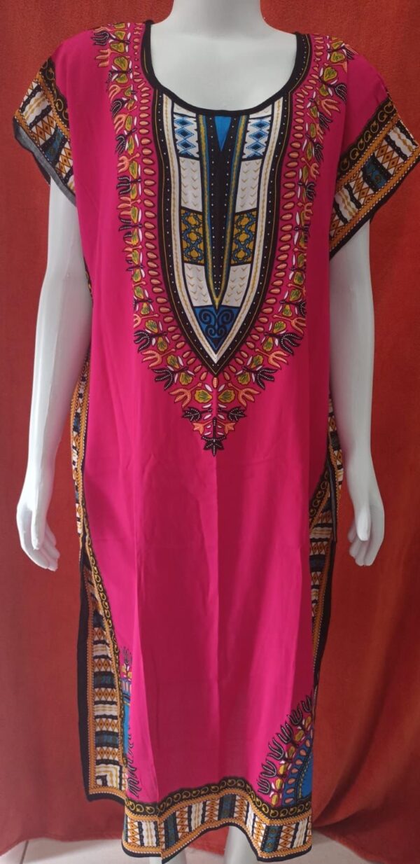 VESTIDO INDIANO ROSA TAMANHO ÚNICO
