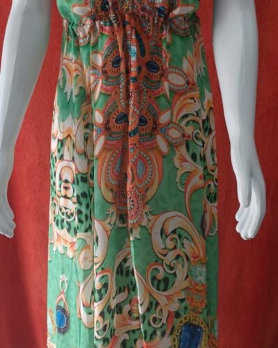 VESTIDO INDIANO VERDE (COLORIDO)